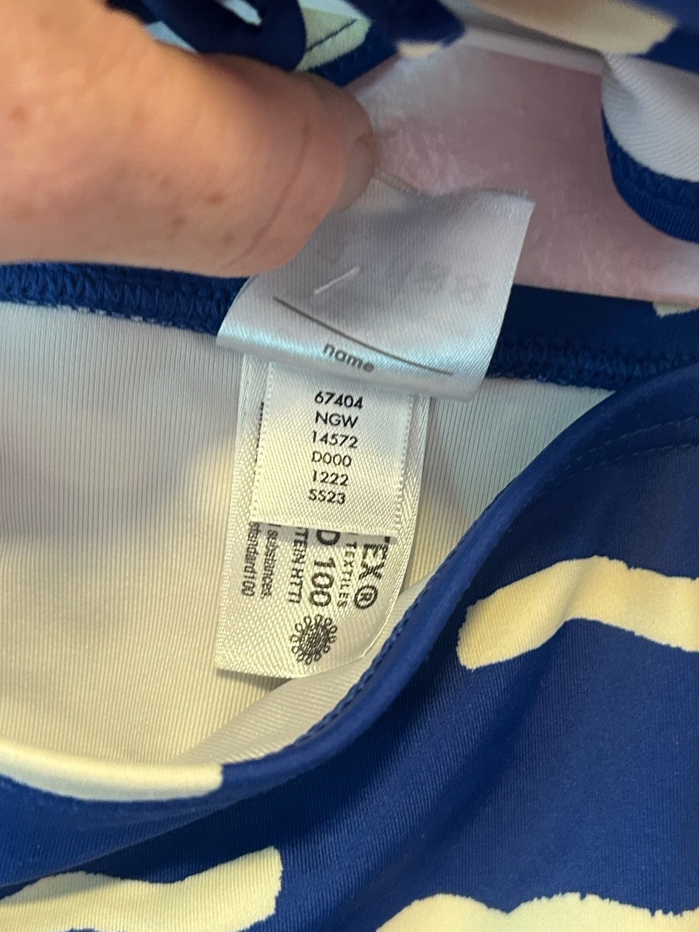 Hanna Andersson Navy Blue Tankini Sz 120 or 6-7 - Picture 6 of 8